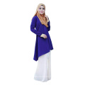 La blusa musulmán impresa de la manga larga del fabricante de China blusa musulmán, blusa islámica de la moda de Singapur blusa de las mujeres del algodón